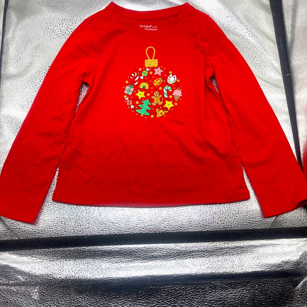 Cat & Jack Christmas themed long sleeve for Kids